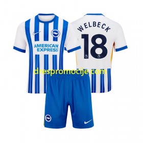 Brighton Hove Albion WELBECK 18 Dres Dječji Domaći 2024/2025 Kratkih Rukava